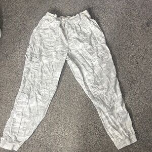 Calvin Klein Performance White/Light Gray Camo Cargo Pants